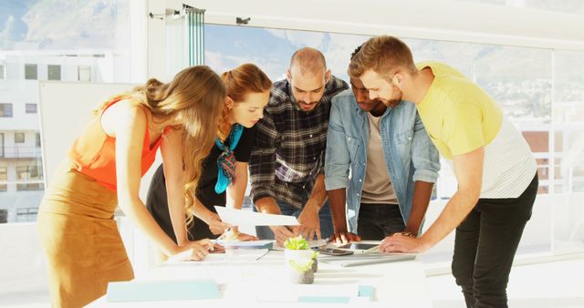 Group of Diverse Professionals Brainstorming in Modern Office - Download Free Stock Images Pikwizard.com