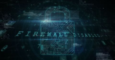 Digital Padlock with Circuit Design Illustrating Cybersecurity Concept - Download Free Stock Images Pikwizard.com