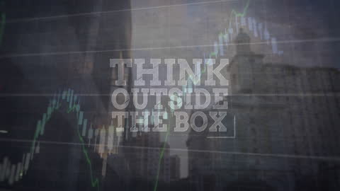 Think Outside the Box with Financial Data Overlay on Urban Skyline
