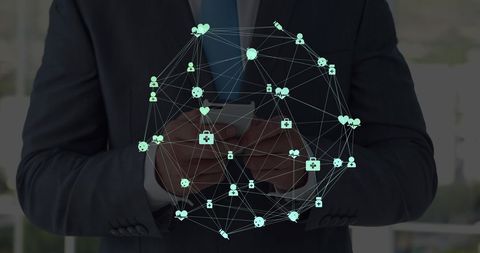 Digital Network and Global Connections Concept