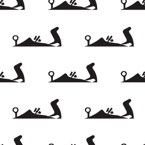 Seamless transparent island silhouettes illustration pattern design