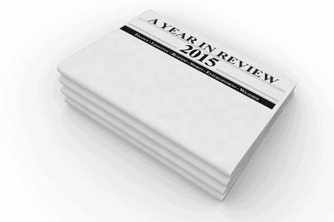 Transparent newspaper 2015 review png illustration