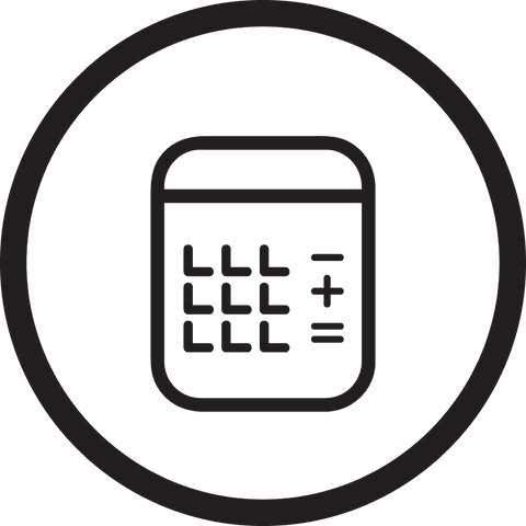 Transparent Calculator Icon in Circle Minimalist Design - Download Free Stock Videos Pikwizard.com