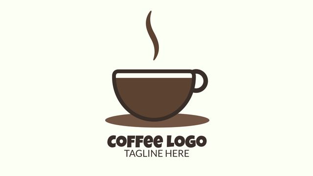 Minimalist Coffee Shop Logo Design - Download Free Stock Templates Pikwizard.com