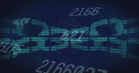 Digital Security Padlock with Binary Code and Numbers - Download Free Stock Images Pikwizard.com