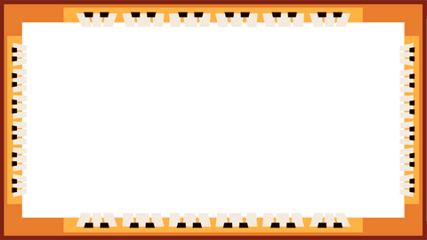 elegant piano key frame on teal panel with transparent background - Download Free Stock Videos Pikwizard.com