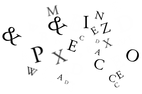abstract scattered letters and symbols on transparent background - Download Free Stock Videos Pikwizard.com