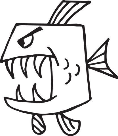 cartoon transparent fish drawing metaphor nature sea creature - Download Free Stock Videos Pikwizard.com