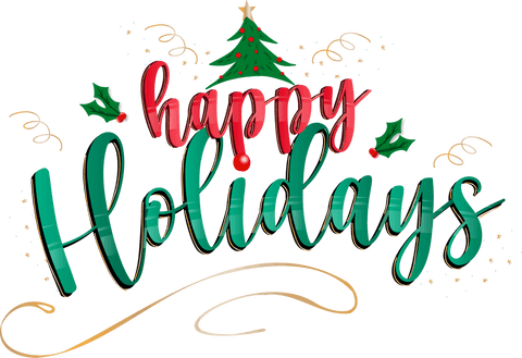 colorful transparent happy holidays text with christmas tree - Download Free Stock Videos Pikwizard.com