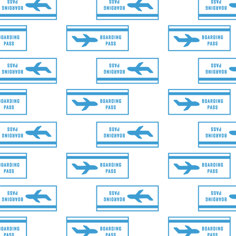 Seamless Pattern of Airplane Boarding Passes on Transparent Background - Download Free Stock Videos Pikwizard.com