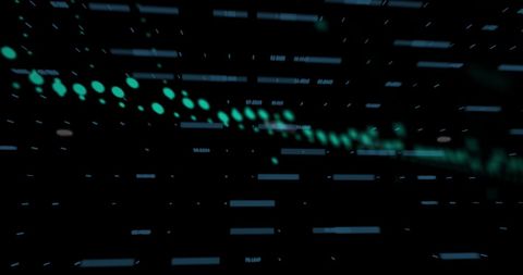 Dynamic Digital Data Flow on Dark Background - Download Free Stock Images Pikwizard.com