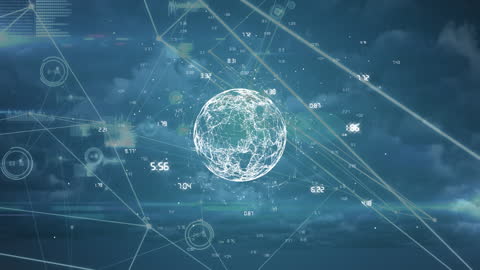Global Network Connections in Digital Interface Animation