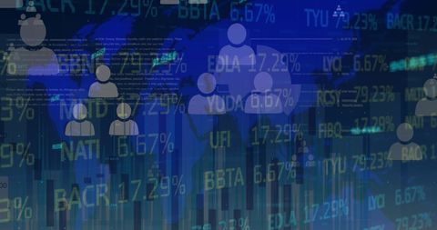 Global Business Data Interface with Financial Analytics - Download Free Stock Images Pikwizard.com