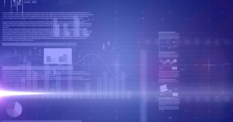 Abstract Financial Data Analysis on Digital Screen - Download Free Stock Images Pikwizard.com