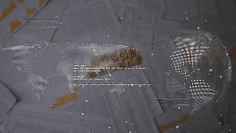 Cybersecurity Concept with Digital Malware Theme