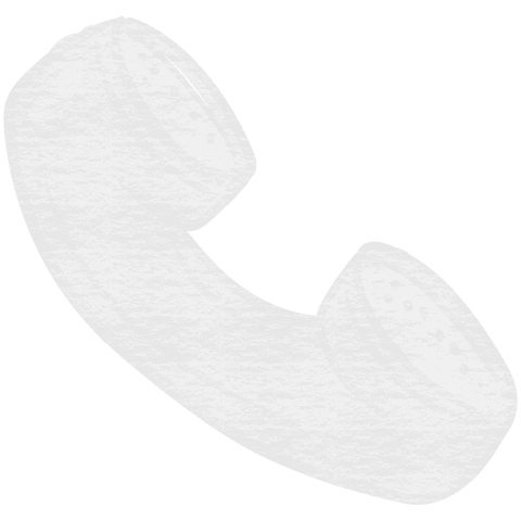 White phone handset transparent illustration with vintage design