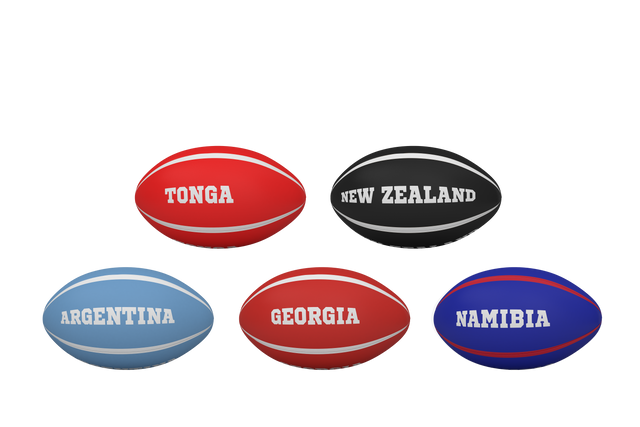 Rugby Balls Displaying Country Names on Transparent Background - Download Free Stock Videos Pikwizard.com