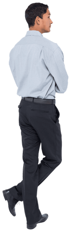confident businessman standing on transparent background - Download Free Stock Videos Pikwizard.com