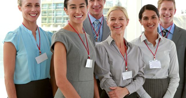 Smiling Diverse Business Team Attending Conference - Download Free Stock Images Pikwizard.com