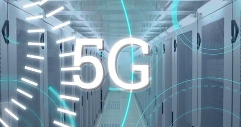 Futuristic 5G Technology with Data Centers - Download Free Stock Images Pikwizard.com