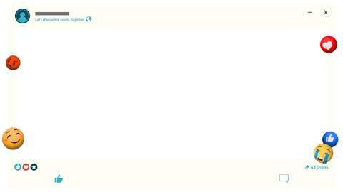 social media post template with reaction emojis on transparent background - Download Free Stock Videos Pikwizard.com