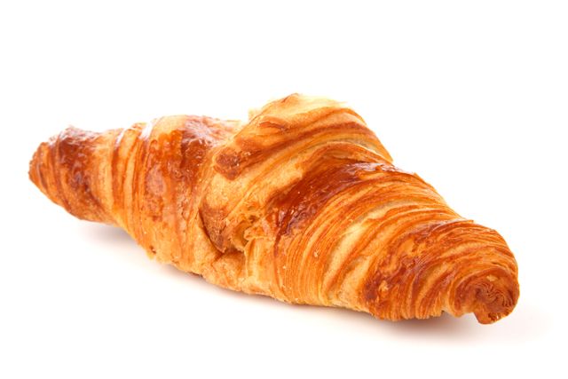 Freshly Baked Croissant on White Background - Download Free Stock Photos Pikwizard.com
