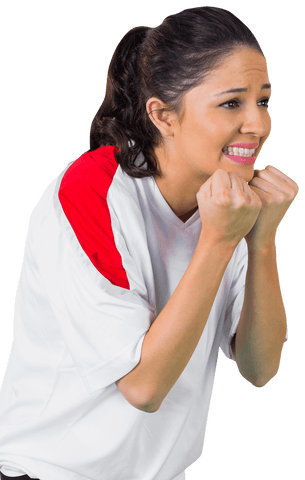 nervous football fan in white celebrating transparent background - Download Free Stock Videos Pikwizard.com