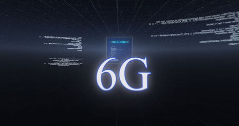 6G Technology Concept with Data Streams and Globe - Download Free Stock Images Pikwizard.com