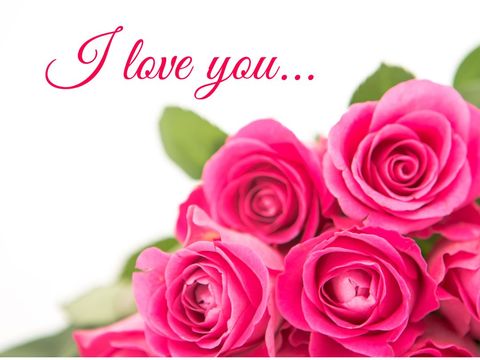 romantic pink roses with heartfelt message - Download Free Stock Templates Pikwizard.com
