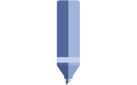 transparent blue highlighter pen icon - Download Free Stock Videos Pikwizard.com