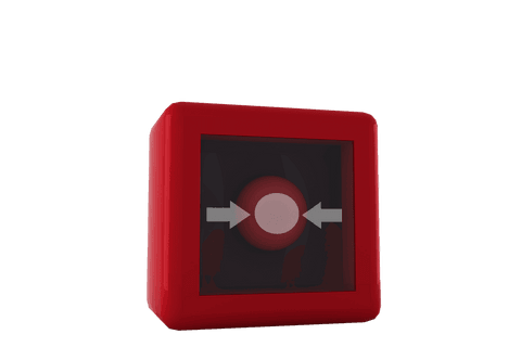 Transparent Background Red Push-Button With Direction Arrows - Download Free Stock Videos Pikwizard.com