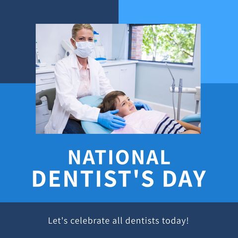 Celebrating National Dentist's Day with a Caring Dentist and Young Patient - Download Free Stock Templates Pikwizard.com