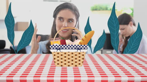 Animated Busy Mothers Juggling Work and Family