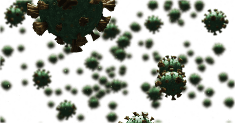 Transparent Microscopic Coronavirus Cells in Multiplicity - Download Free Stock Videos Pikwizard.com