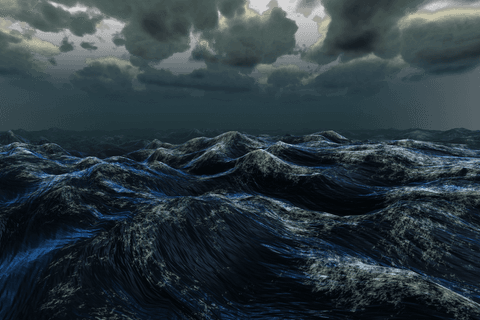 opaque waves in stormy sea with dark sky - Download Free Stock Videos Pikwizard.com