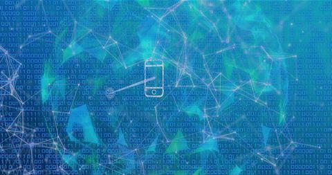 Abstract Data Flow with Mobile Technology Concept - Download Free Stock Images Pikwizard.com