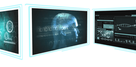 Futuristic Transparent Screens Illustrating Digital Data Processing - Download Free Stock Videos Pikwizard.com
