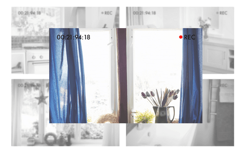 transparent digital illustration window with blue curtains - Download Free Stock Videos Pikwizard.com