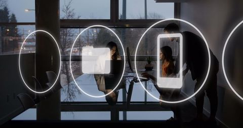 Collaboration with global connections visualization