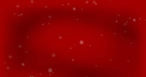 Falling Snowflakes on Red Luxury Christmas Background
