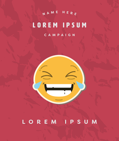 laughing emoji with lorem ipsum on transparent background - Download Free Stock Videos Pikwizard.com