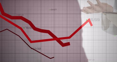 Fluctuating Financial Trends and Market Analysis - Download Free Stock Images Pikwizard.com