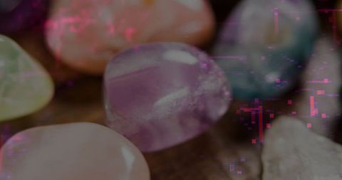 Assortment of Gemstones on Wooden Table Capturing Elegant Vibes