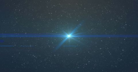 Shining Blue Star in Vast Galaxy - Download Free Stock Images Pikwizard.com