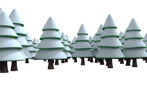 Snow-Covered Fir Trees Illustration with Transparent Background - Download Free Stock Videos Pikwizard.com