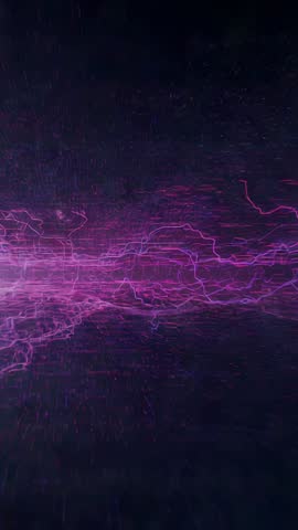 Pulsing Neon Data Stream Flowing Through Cyber Tunnel Vertical Loop for Mobile Visuals