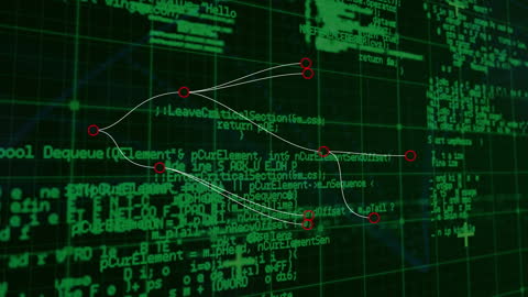 Digital Data Processing with Network Connections Visualization