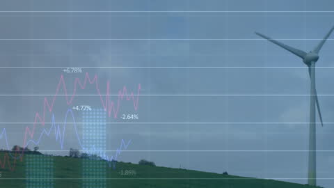 Renewable Energy Finance and Data Analysis Concept
