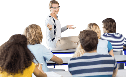 transparent classroom interaction with enthusiastic teacher - Download Free Stock Videos Pikwizard.com