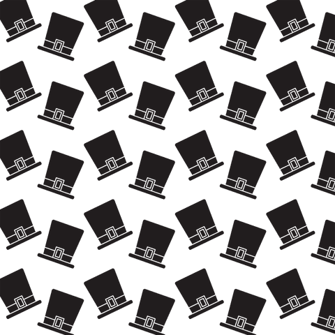 seamless black top hat pattern on transparent background for design - Download Free Stock Videos Pikwizard.com